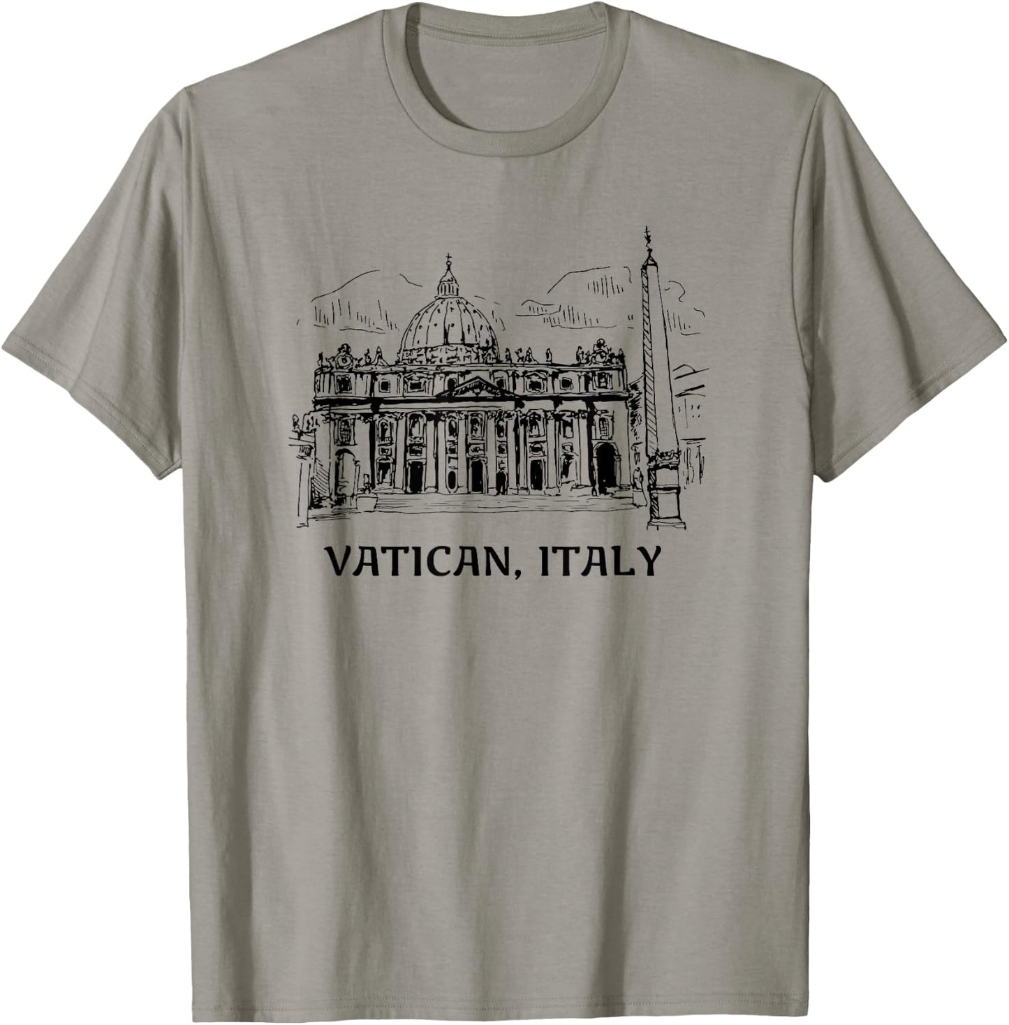 Tee4One Travel Vacation Countries Vatican City Italy Summer Travel T-Shirt - T-Shirt | Sand