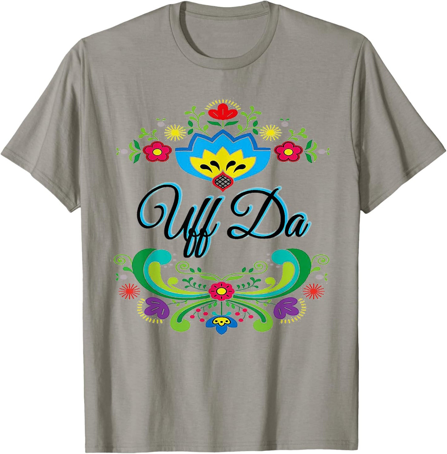 Uff Da Flowery T-Shirt - T-Shirt | Sand