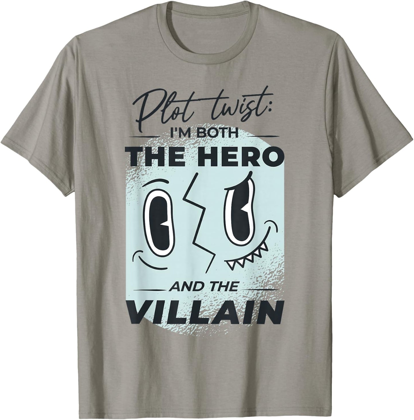Hero And Villain Mask T-Shirt - T-Shirt | Sand