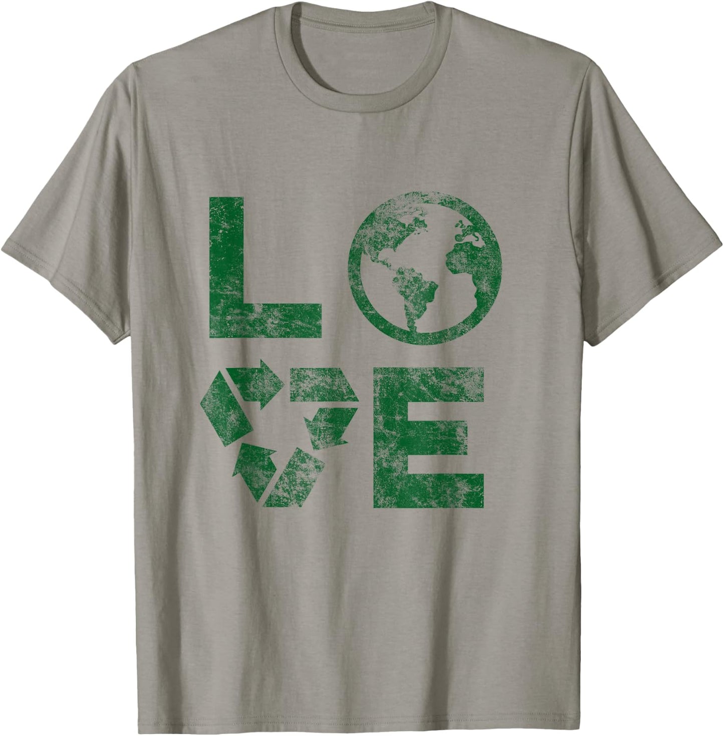 Liebe Earth Day 90s Vintage Recycled Children or Teachers T-Shirt - T-Shirt | Sand