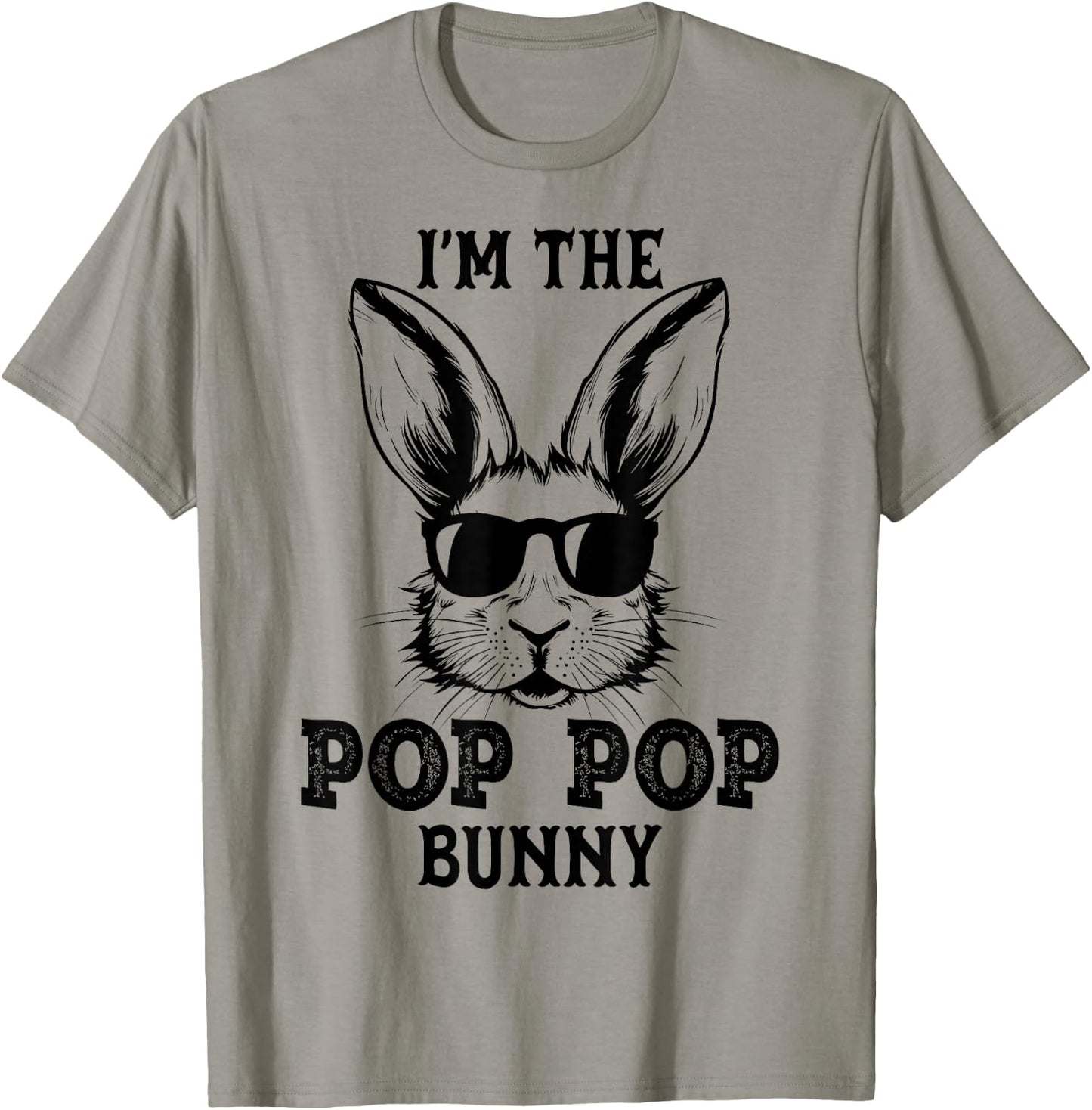 Pop Pop Bunny Matching Family Group Easter Day Gifts T-Shirt - T-Shirt | Sand