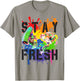 Splatoon Pride Stay Fresh Rainbow Paint Splat Graffiti Art T-Shirt - T-Shirt | Sand