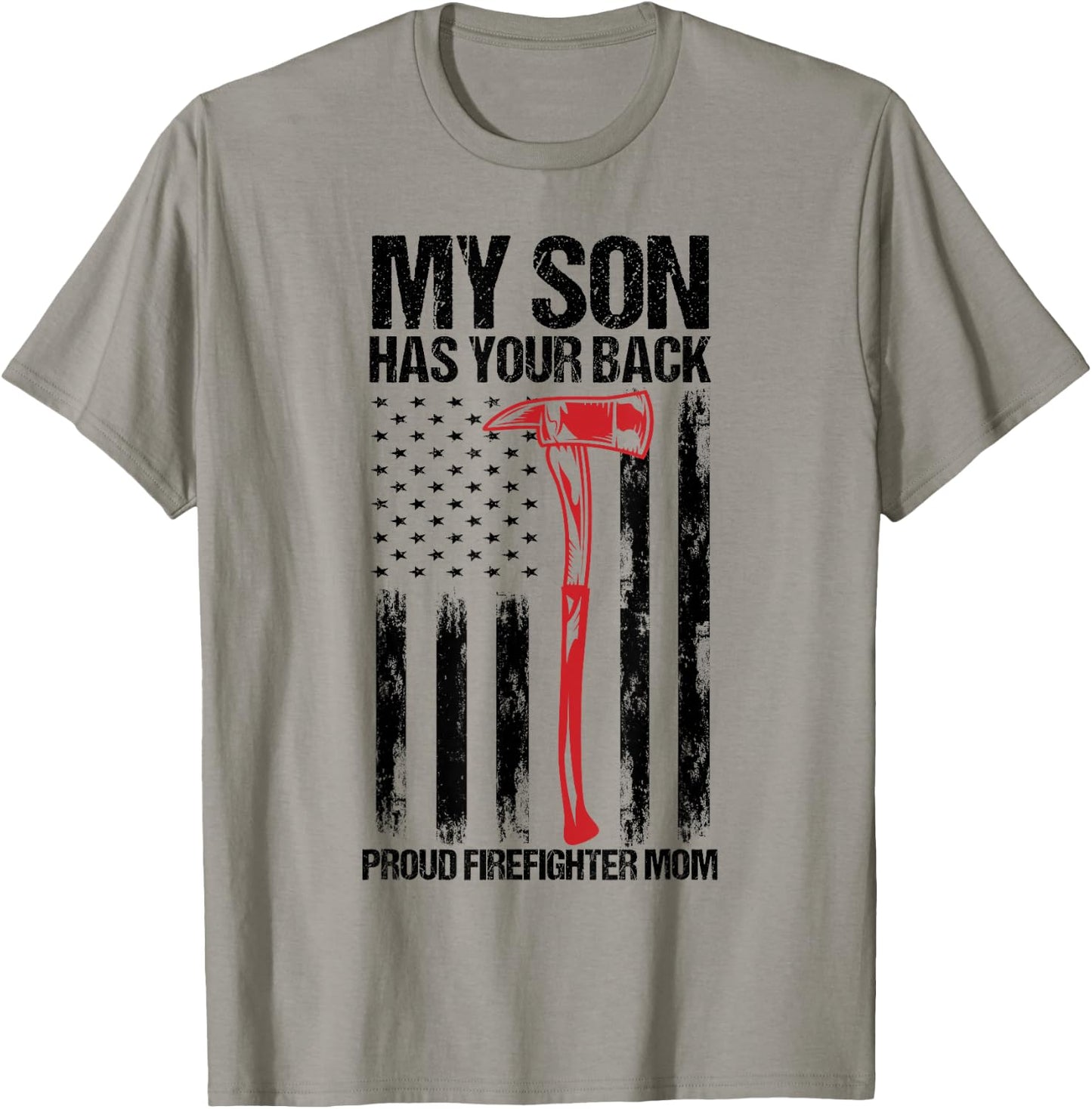 Firefighter Mom Gift Fire Department T-Shirt - T-Shirt | Sand