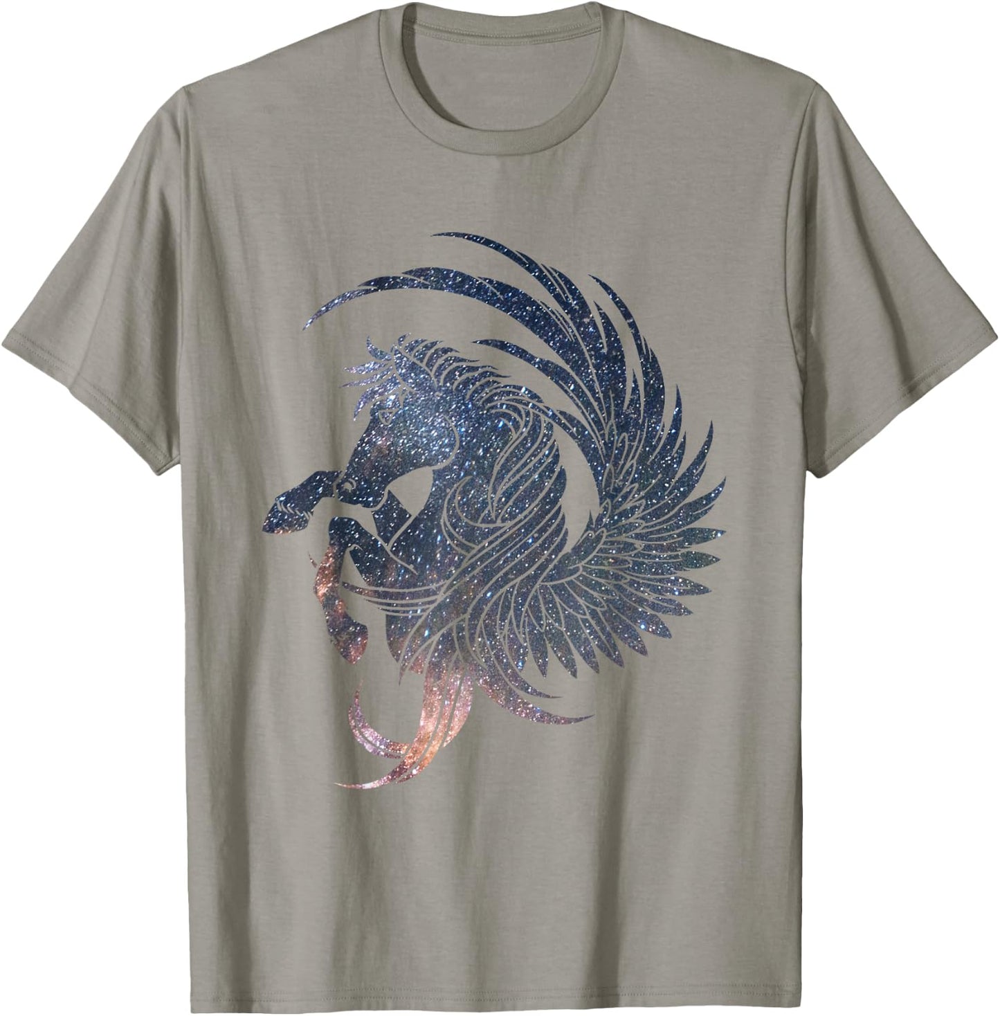 Mystical Pegasus starry sky T-Shirt - T-Shirt | Sand