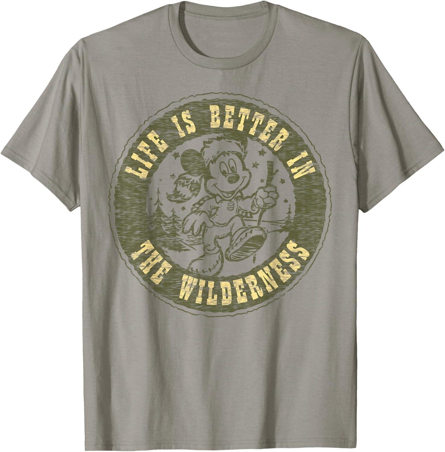 Disney Mickey and Friends Life is Better in The Wilderness Small T-Shirt - T-Shirt | Sand