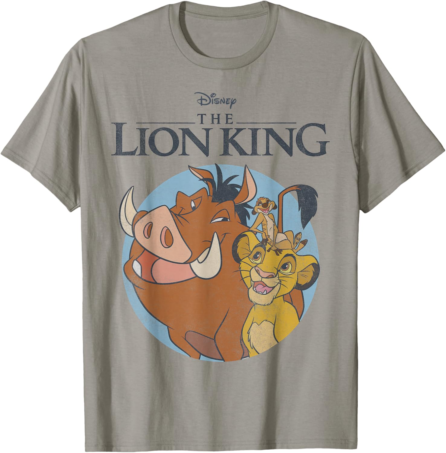 Disney The Lion King Timon Pumbaa & Simba Portrait Logo T-Shirt - T-Shirt | Sand
