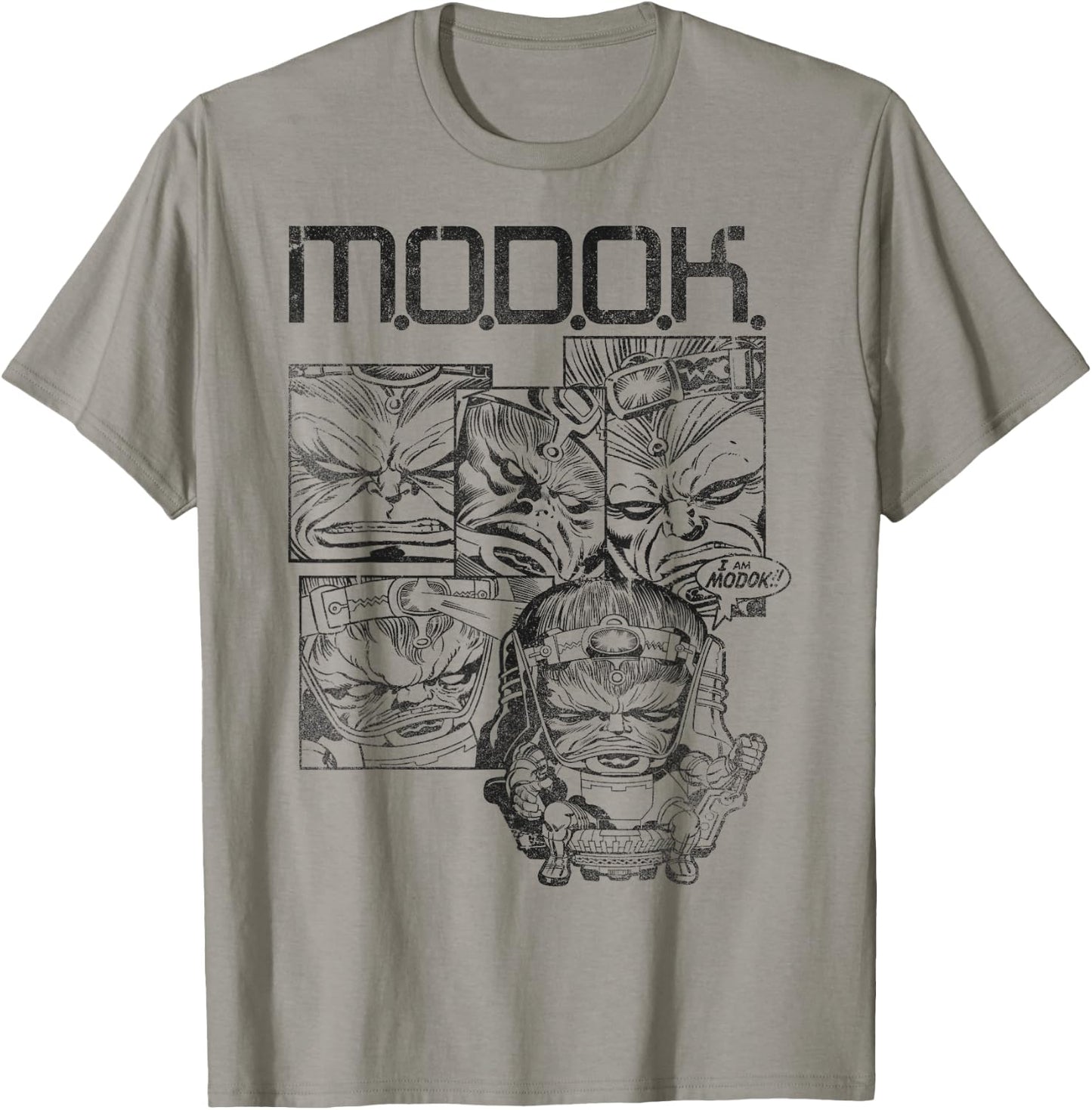 Marvel MODOK Black & White Comic Panels T-Shirt - T-Shirt | Sand