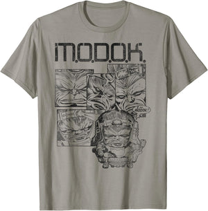 Marvel MODOK Black & White Comic Panels T-Shirt - T-Shirt | Sand