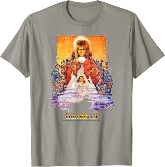 Labyrinth Movie Poster T-Shirt - T-Shirt | Sand