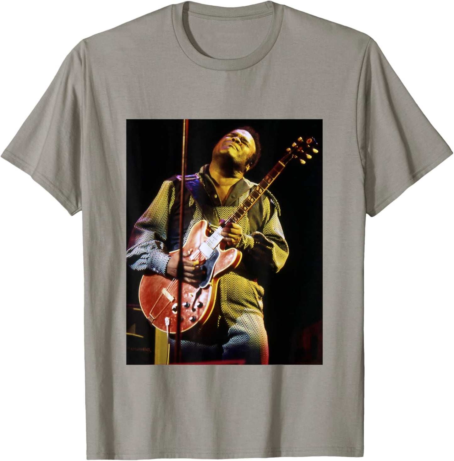Freddie King Playing Guitar Live By Everard Smith T-Shirt - T-Shirt | Sand