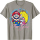 Super Mario Peach & Mario Eight Worlds For You T-Shirt - T-Shirt | Sand
