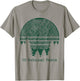 National Parks List USA Word Art Cloud Trees Camping Hiking T-Shirt - T-Shirt | Sand