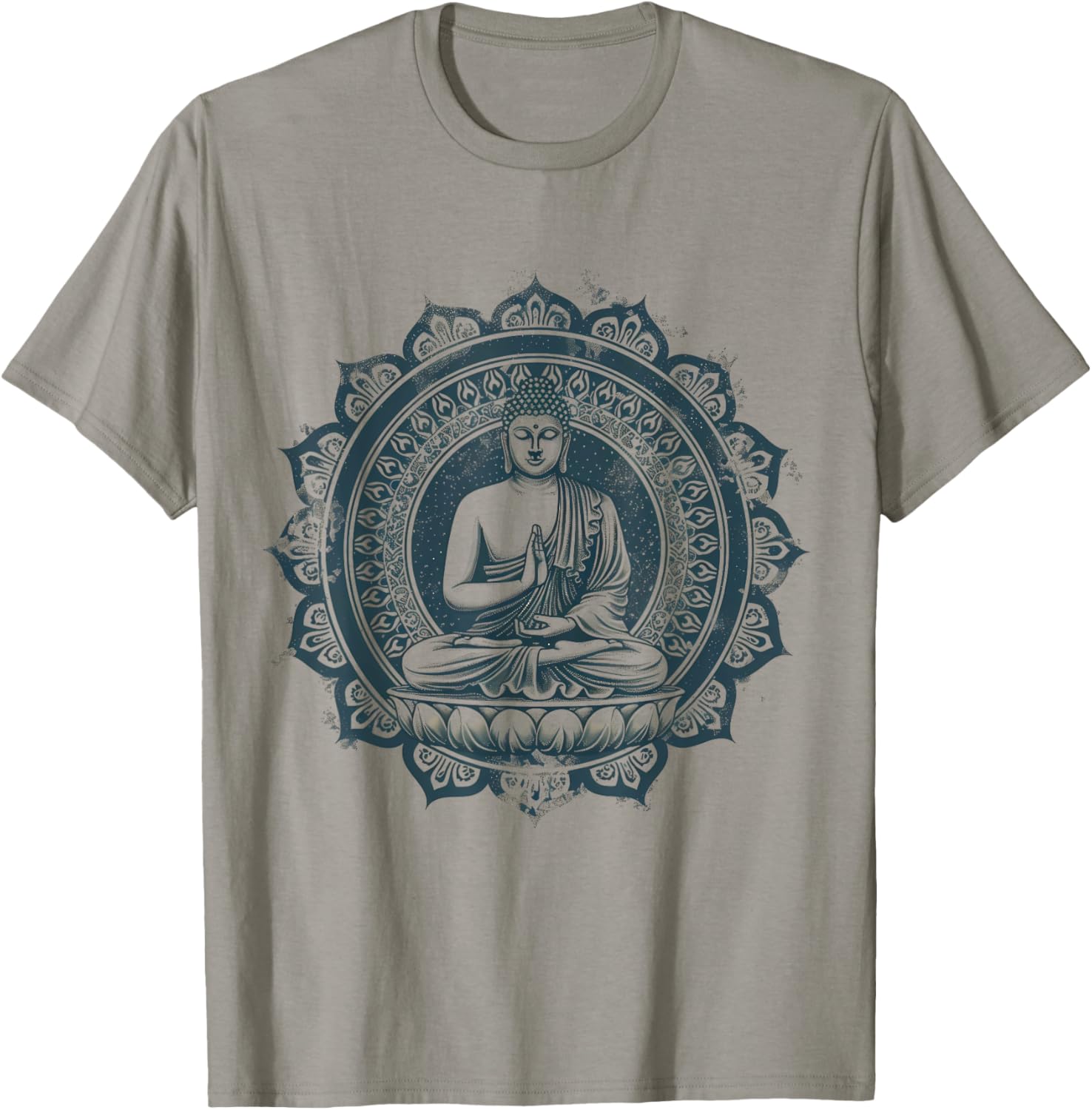 Meditation Zen Buddha Buddhist Zen Buddha Spiritual Hindu T-Shirt - T-Shirt | Sand