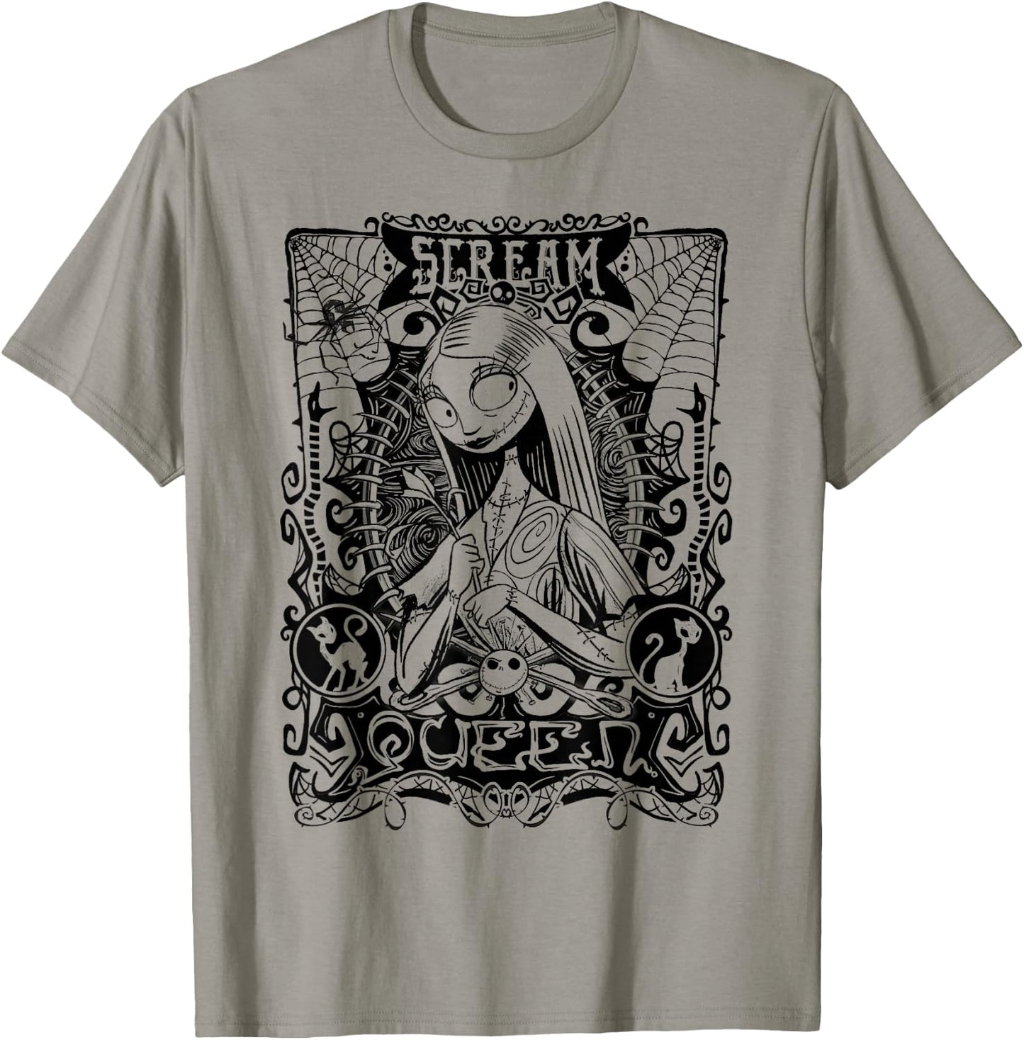 Disney The Nightmare Before Christmas Sally Scream Queen T-Shirt - T-Shirt | Sand