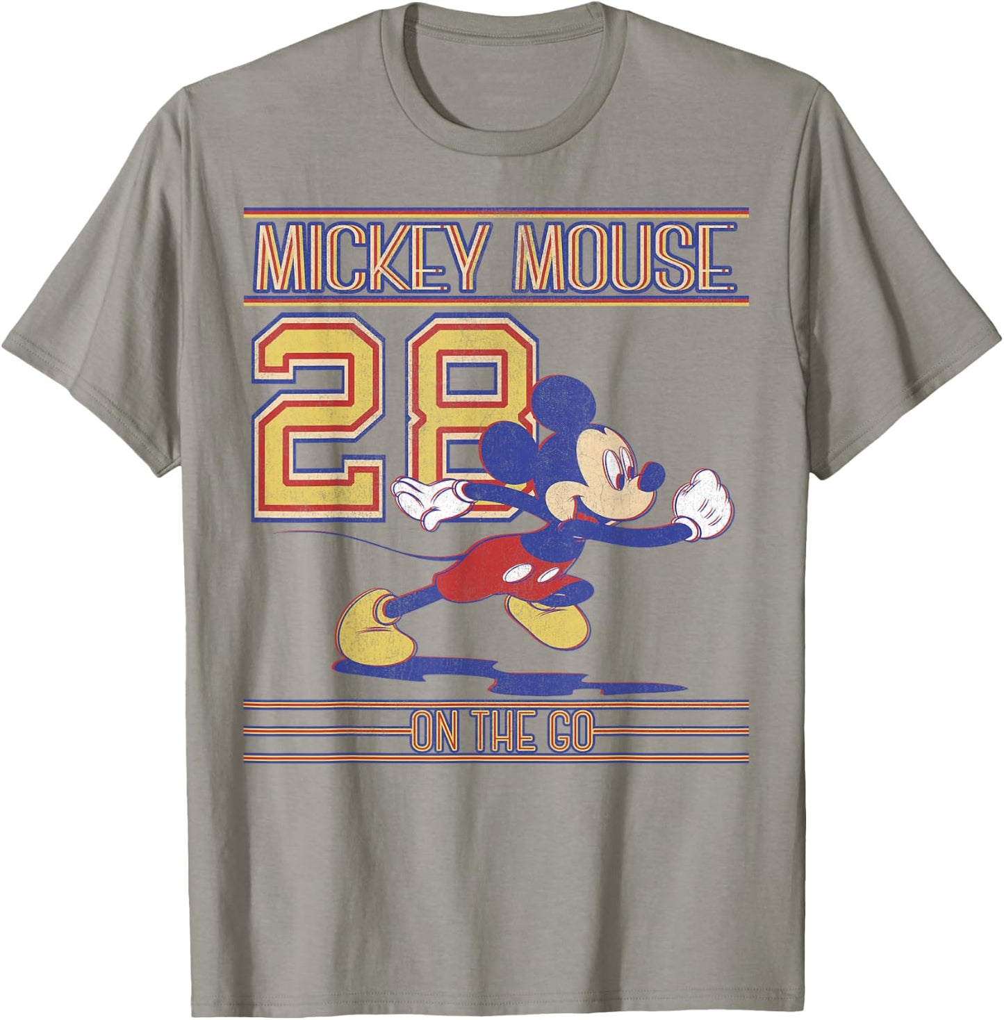 Disney Mickey And Friends Mickey Mouse On The Go Since '28 T-Shirt - T-Shirt | Sand
