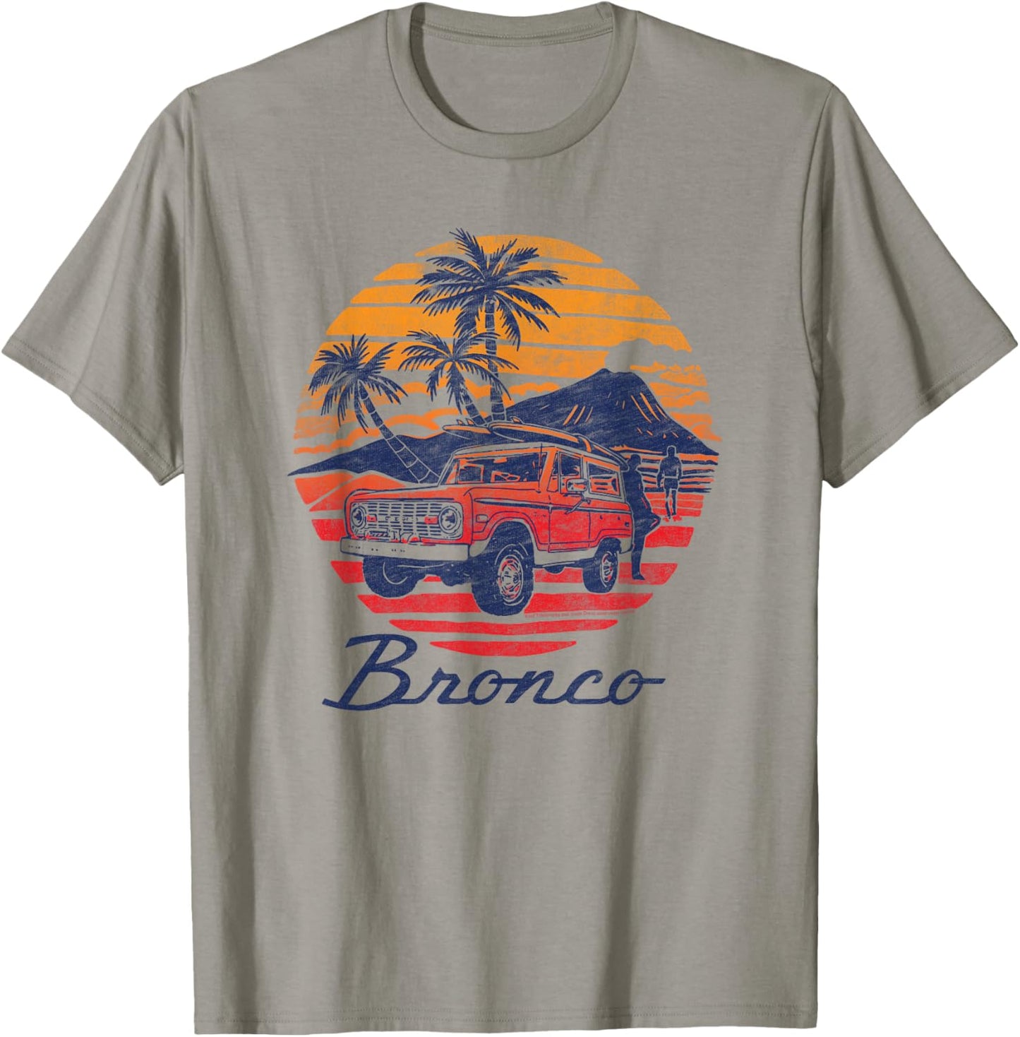 Ford - Bronco Retro Tropical Beach Sunset Men Women Kids T-Shirt - T-Shirt | Sand
