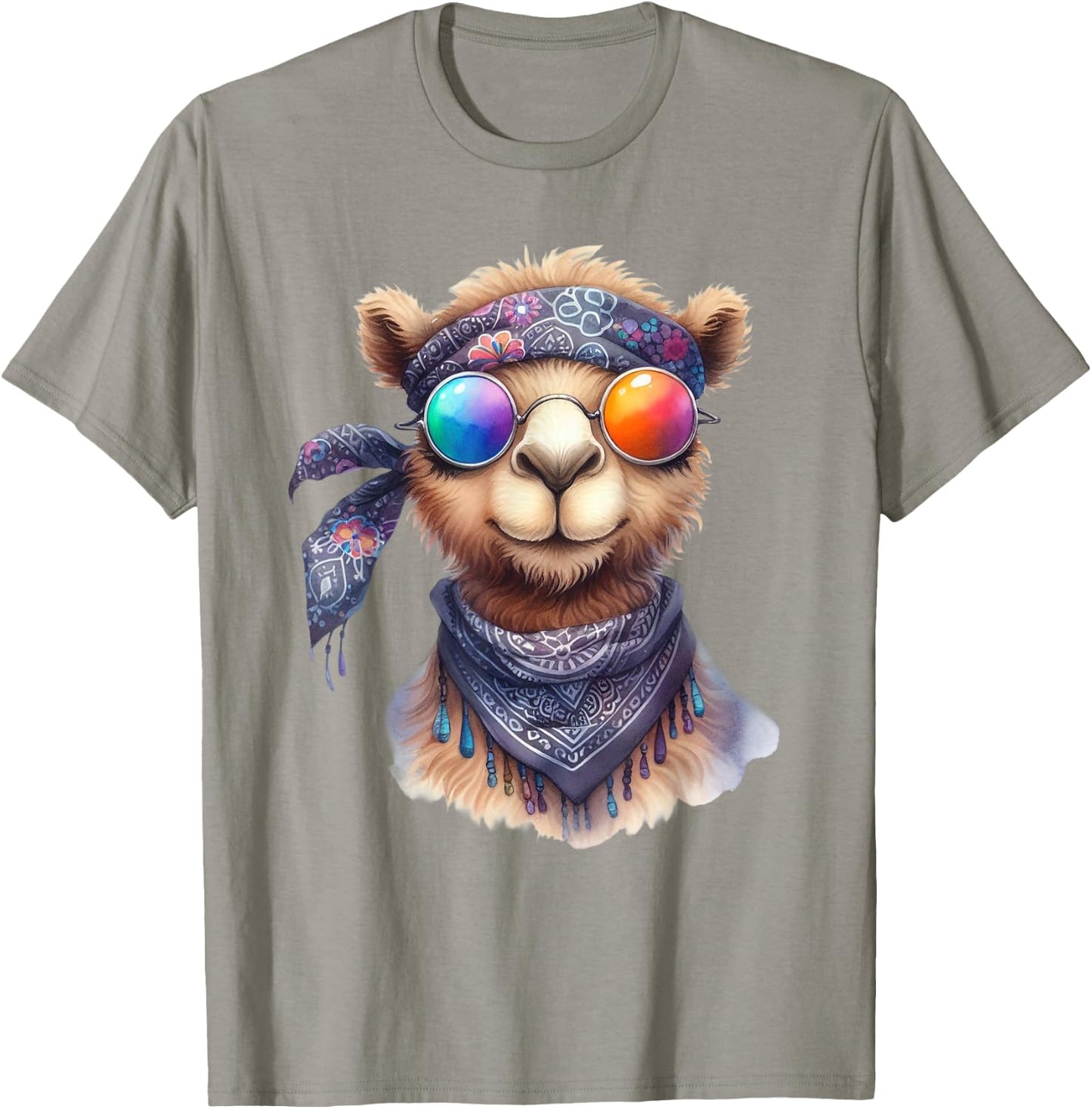 Hippie Camel Funny , Shirt Men Women Kids T-Shirt - T-Shirt | Sand