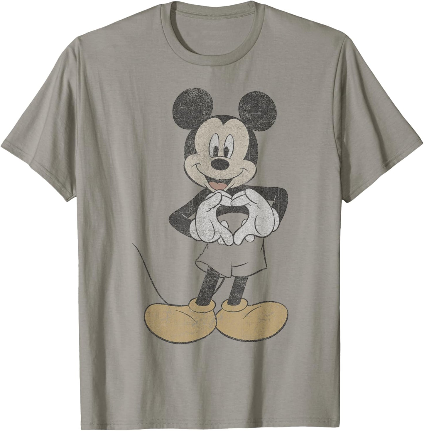 Disney Mickey and Friends Mickey Mouse Heart Hands Small T-Shirt - T-Shirt | Sand