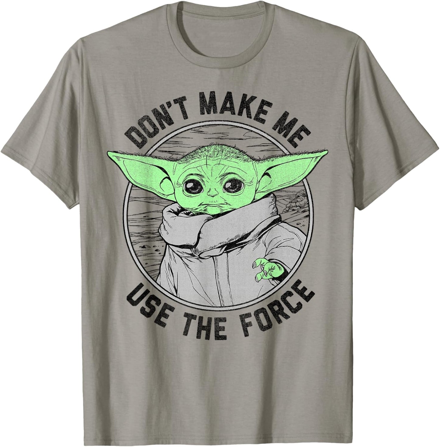 Star Wars: The Mandalorian Child Don't Make Me Use The Force T-Shirt - T-Shirt | Sand