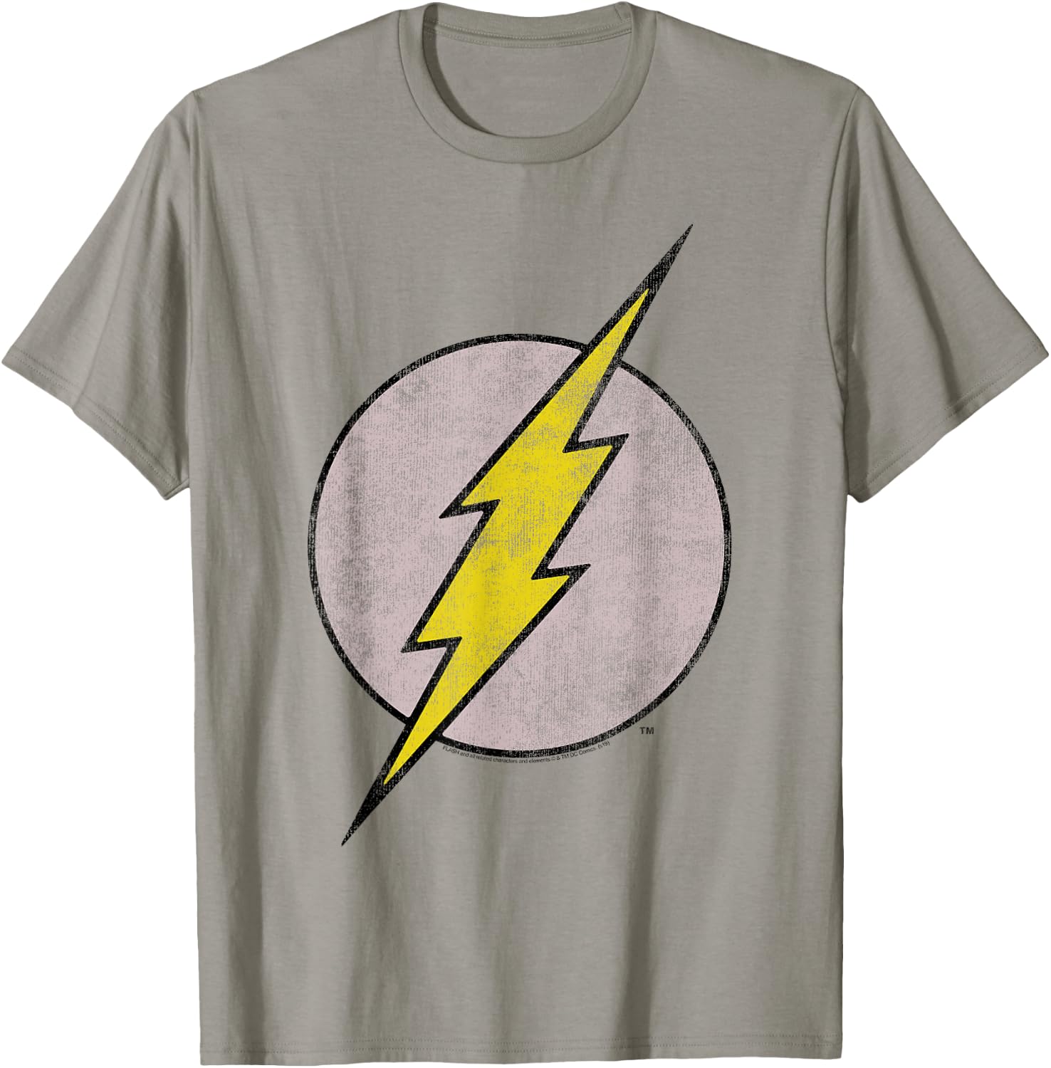 DC Comics Flash Old Flash Logo Small T-Shirt - T-Shirt | Sand
