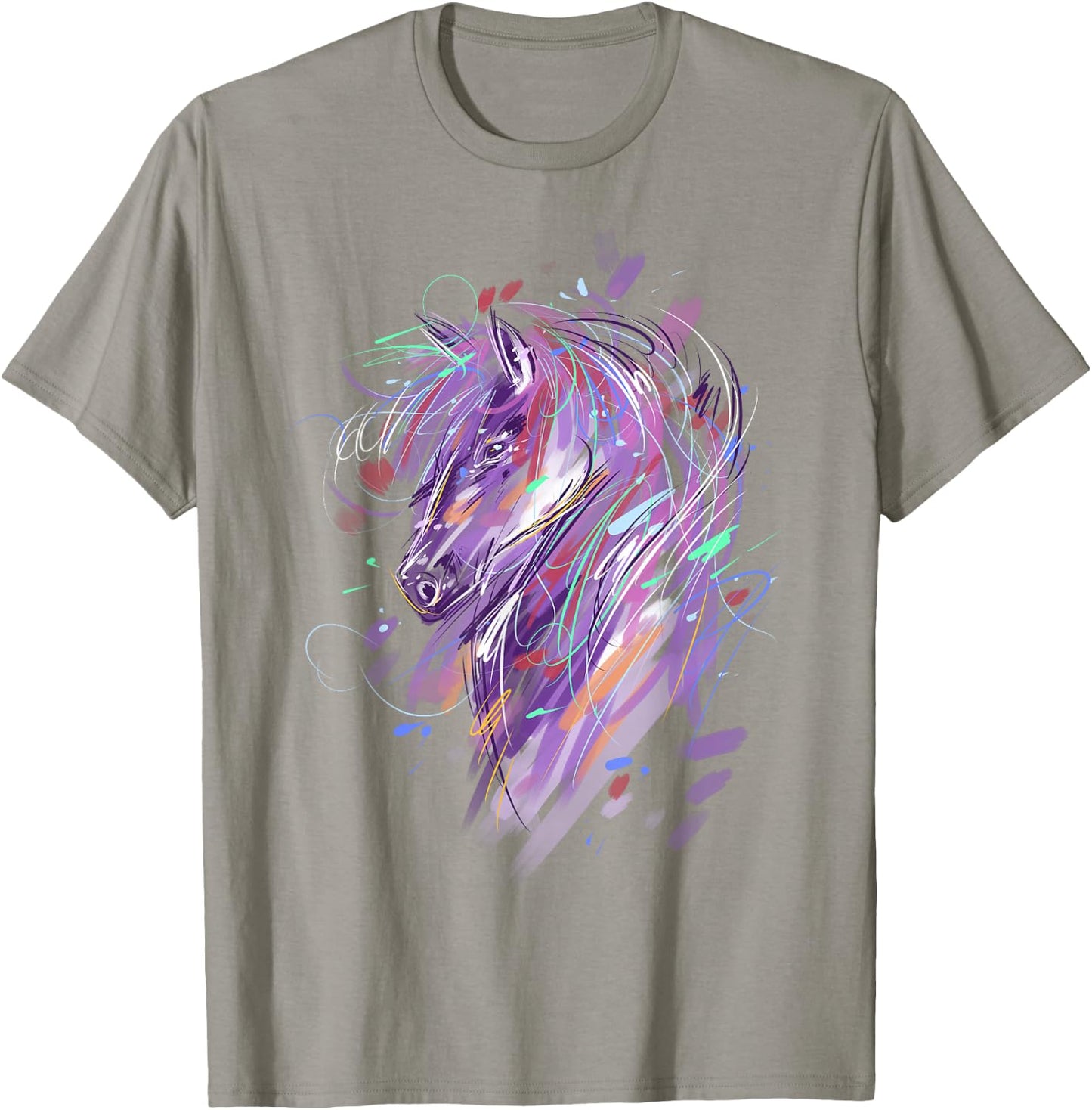 Horse Women Girls Horseback Riding Horse Lover T-Shirt - T-Shirt | Sand