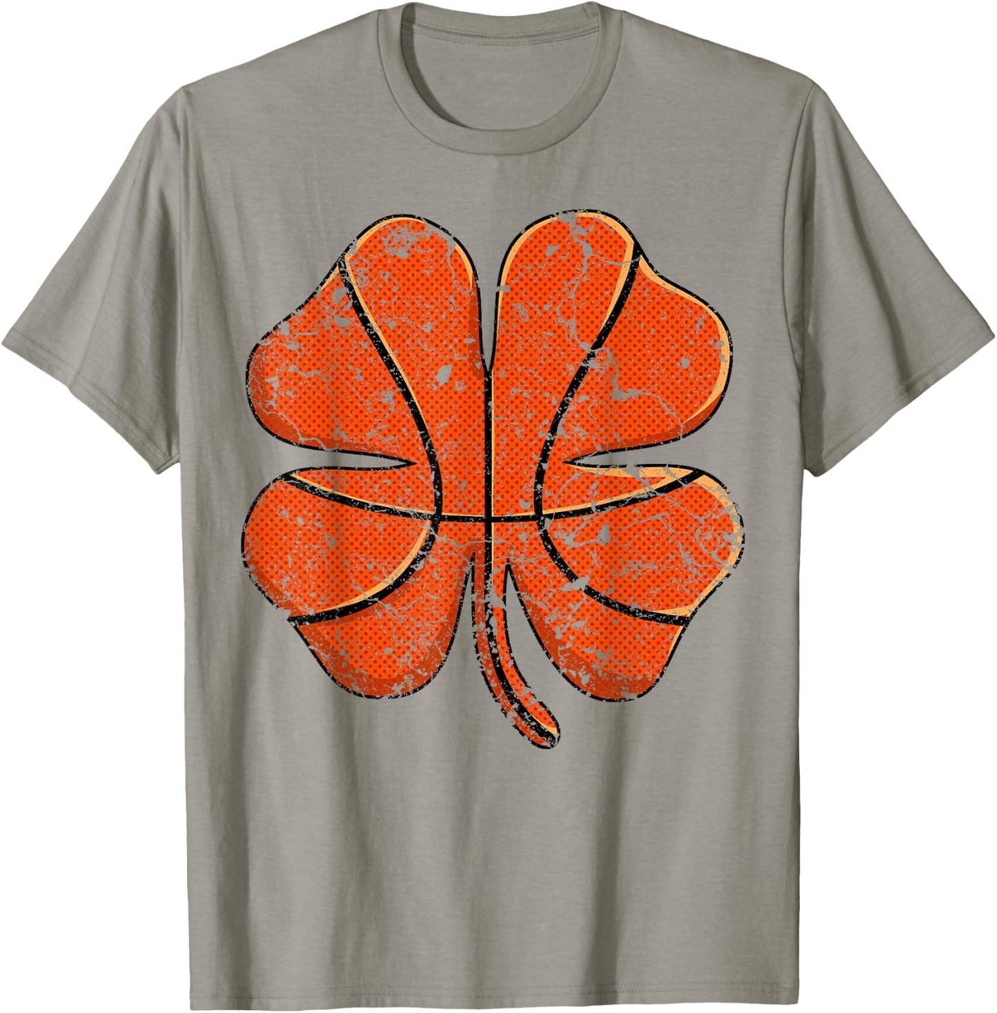 Basketball St Patricks Day Boys Men Shamrock Ball Sport Gift T-Shirt - T-Shirt | Sand