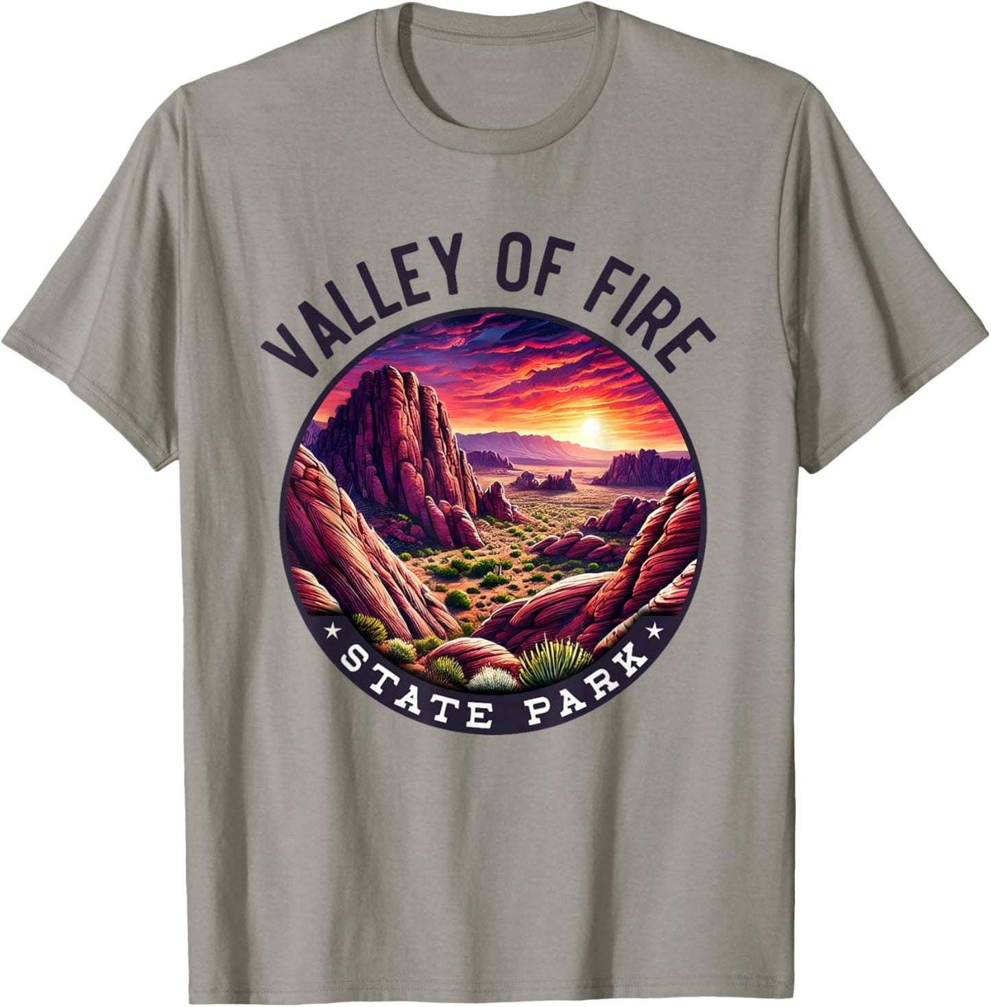 Valley of Fire Hiking Souvenir, Valley of Fire State Park T-Shirt - T-Shirt | Sand