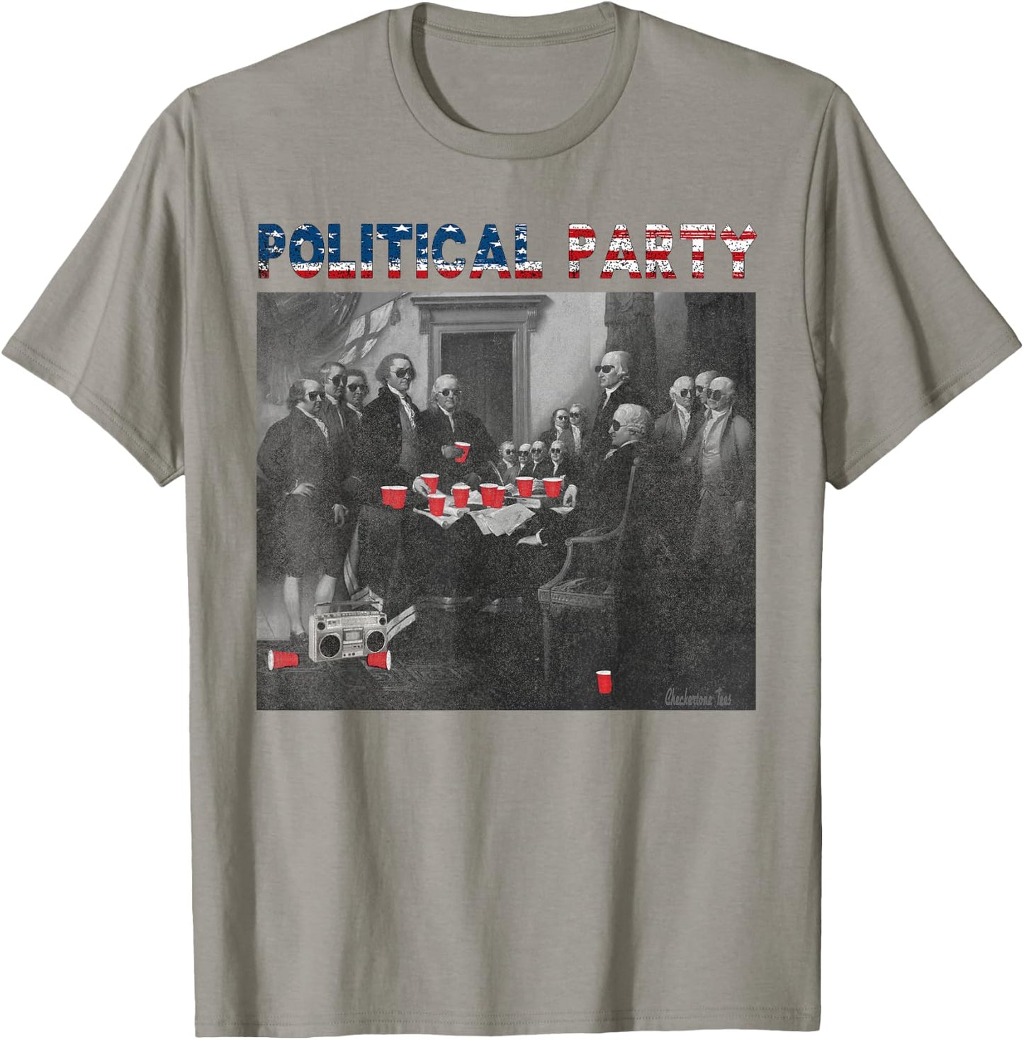 Political Party Funny Historical Beer Lovers Campaign Rally T-Shirt - T-Shirt | Sand