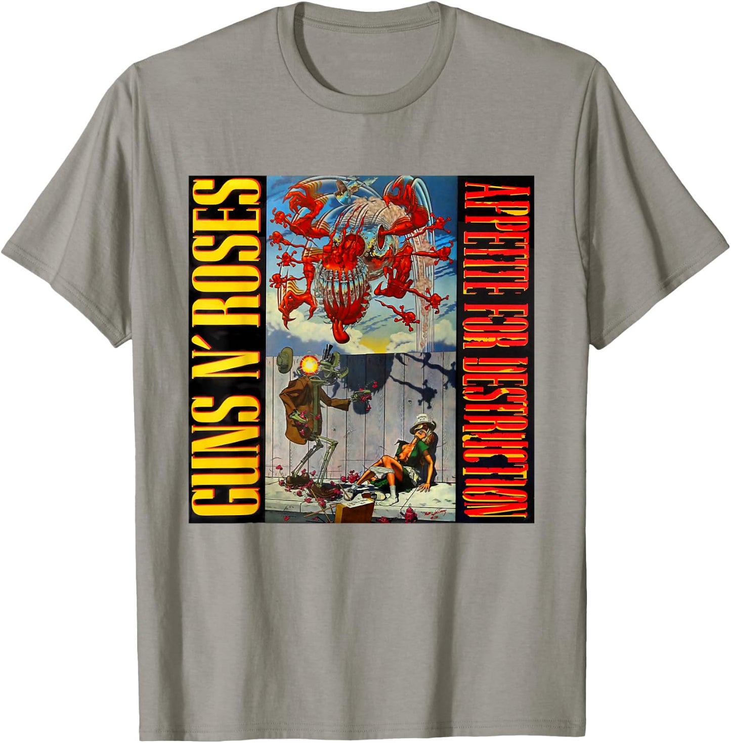 Official Guns N' Roses Appetite For Destruction T-Shirt - T-Shirt | Sand