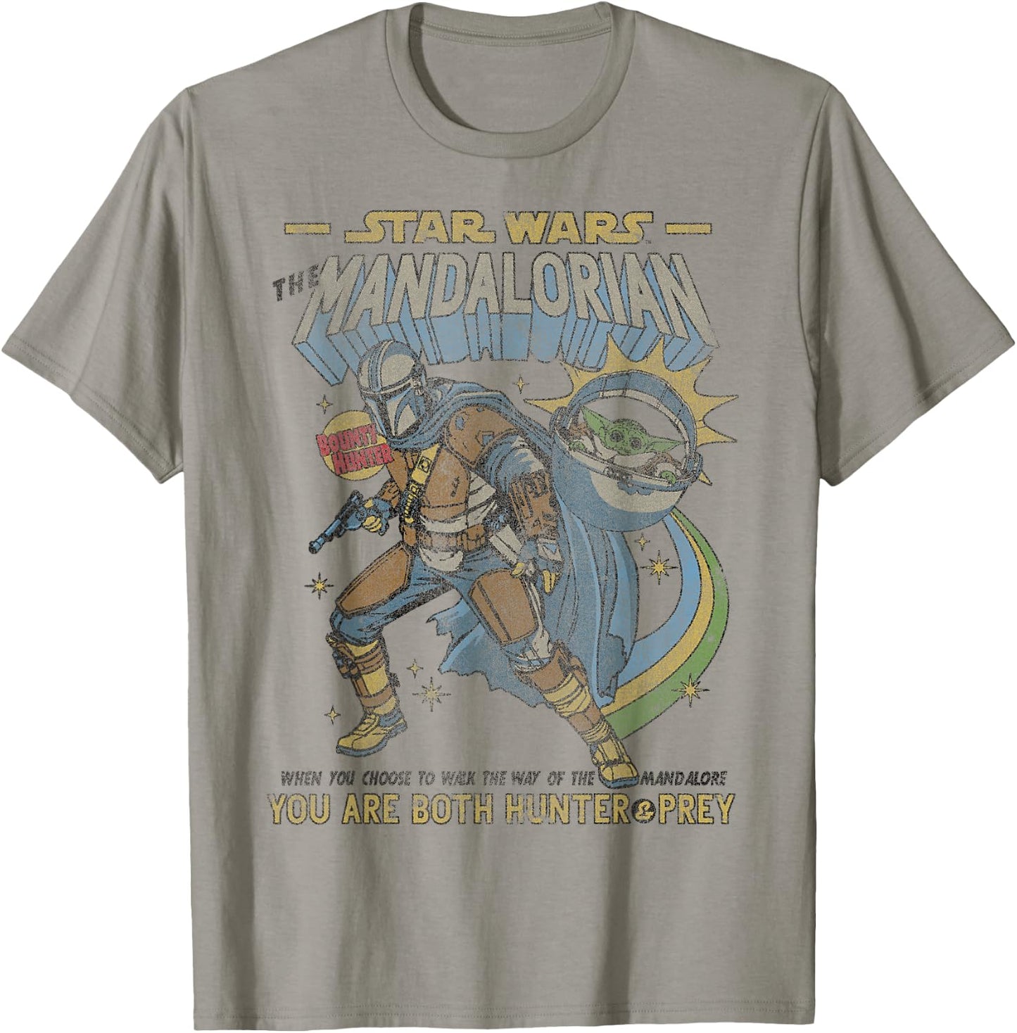 Star Wars Mandalorian Comic Poster T-Shirt - T-Shirt | Sand