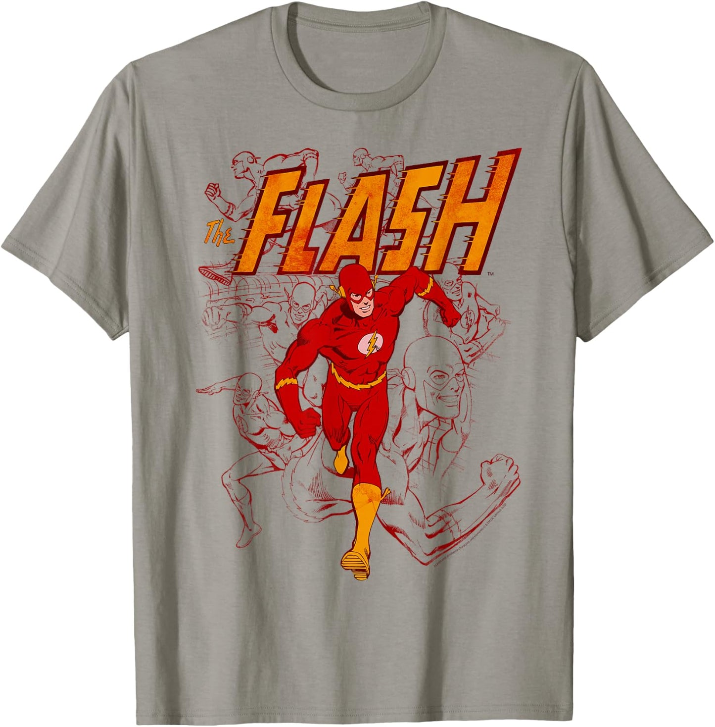 DC Comics The Flash Collage Mashup T-Shirt - T-Shirt | Sand
