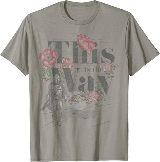 Star Wars The Mandalorian This Is The Way Floral T-Shirt - T-Shirt | Sand