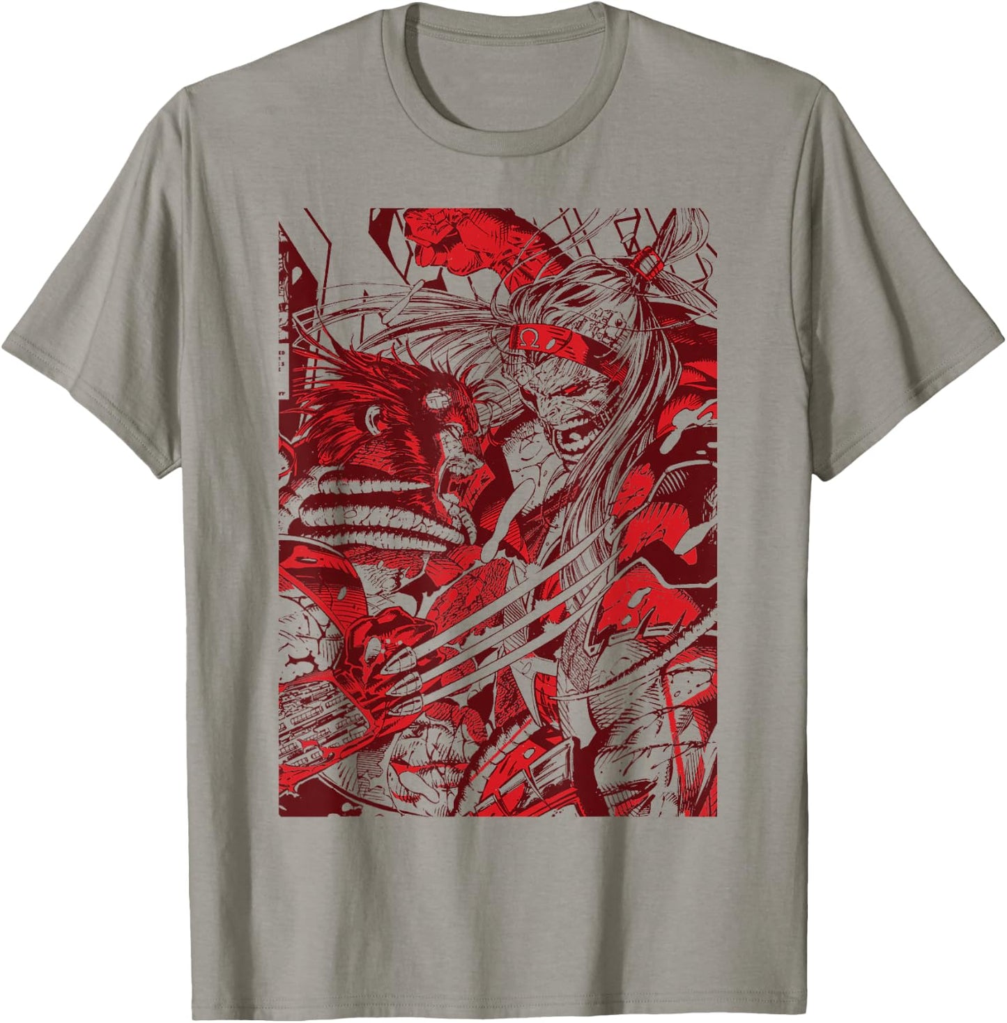 Marvel Omega Red Vs. Wolverine T-Shirt - T-Shirt | Sand