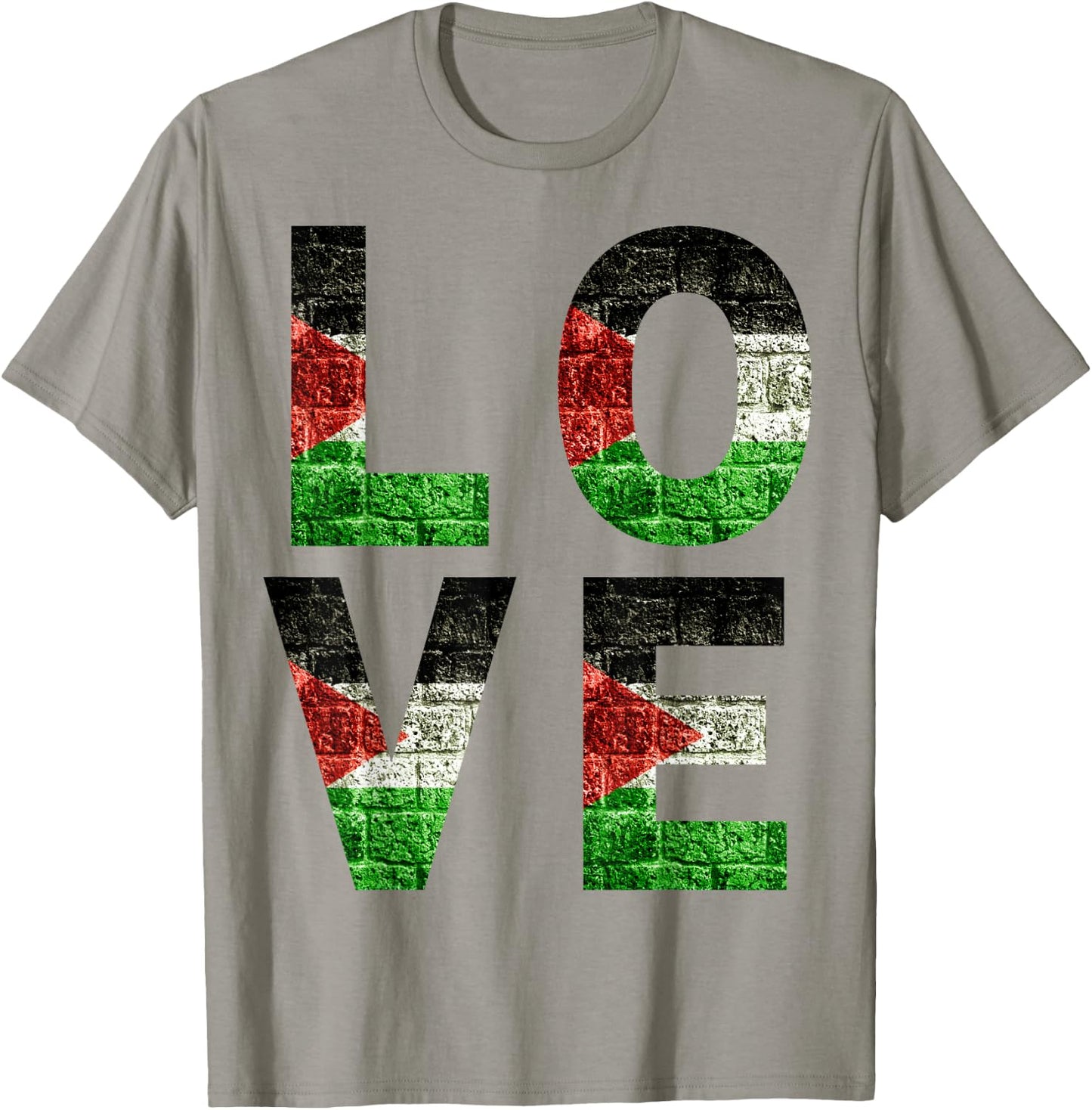 Palestine Love Flag Men Women Kids Toddlers Boys & Girls Luv T-Shirt - T-Shirt | Sand