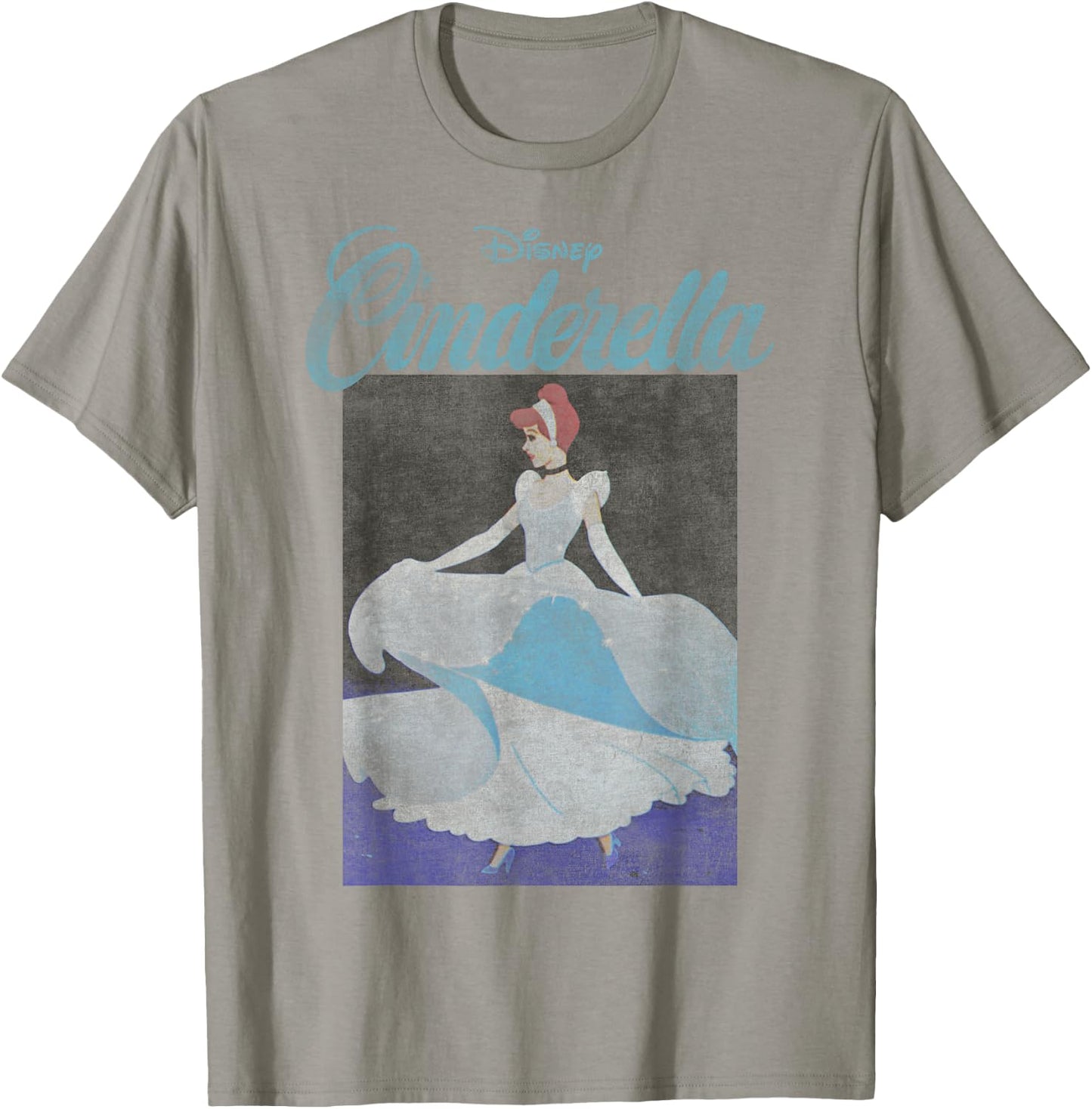 Disney Cinderella 70th Anniversary Cinderella Dancing Poster Small T-Shirt - T-Shirt | Sand