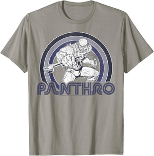 Thundercats Panthro Retro Rainbow T-Shirt - T-Shirt | Sand
