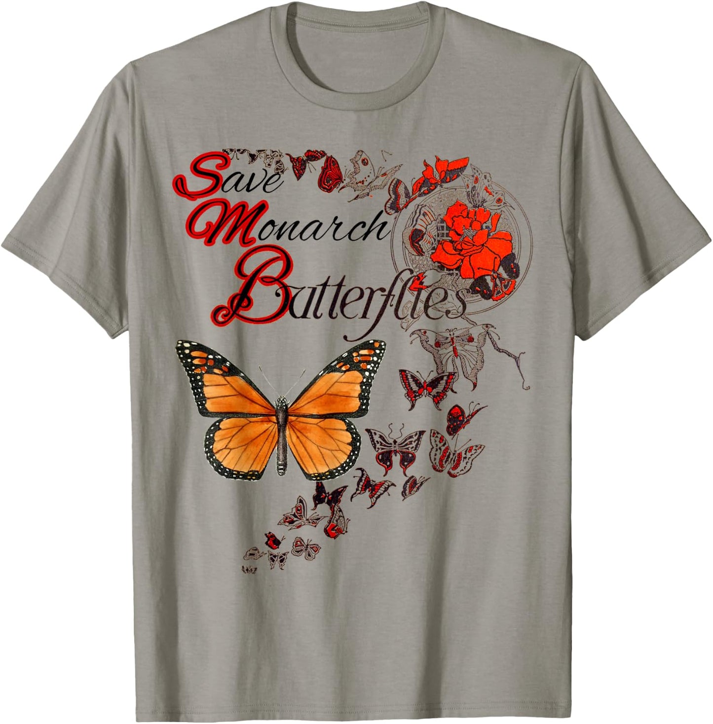 Save Monarch Butterfly T-Shirt - T-Shirt | Sand