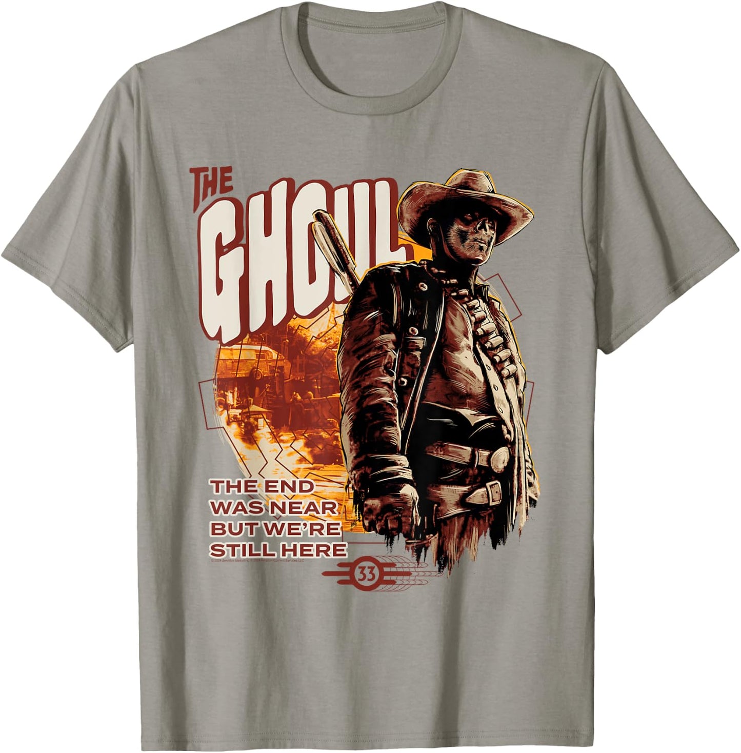 Fallout TV Series The Ghoul End Was Near Modern Edit T-Shirt - T-Shirt | Sand