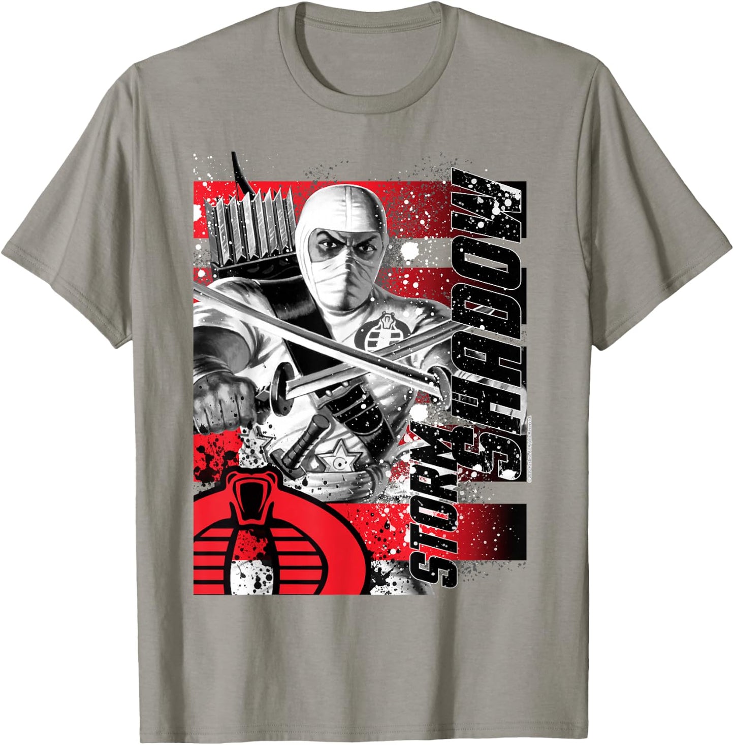 G.I. Joe Storm Shadow Paint Splatter Logo T-Shirt - T-Shirt | Sand