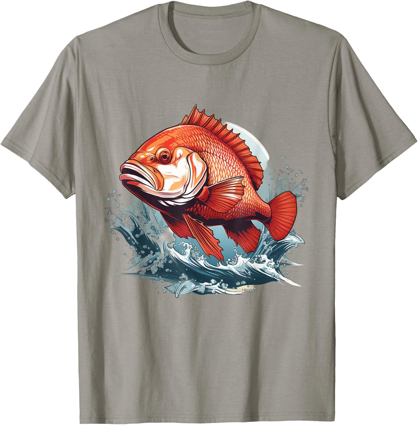 Retro Style Red Snapper T-Shirt - T-Shirt | Sand