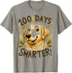 100 Days Of School Golden Retriever Dog 100th Day Of School T-Shirt - T-Shirt | Sand