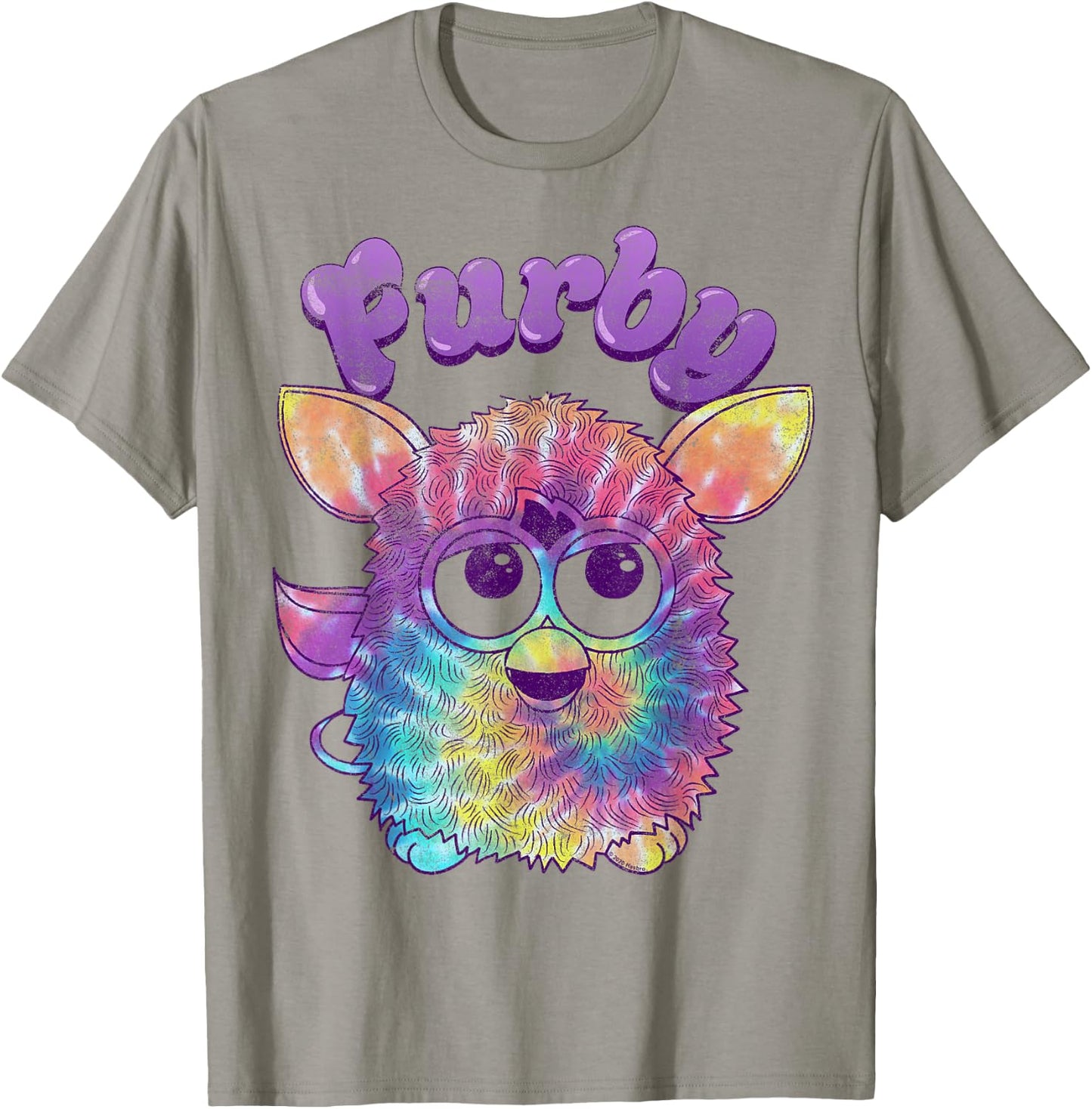 Furby Tie Dyed Cute Portrait Logo T-Shirt - T-Shirt | Sand