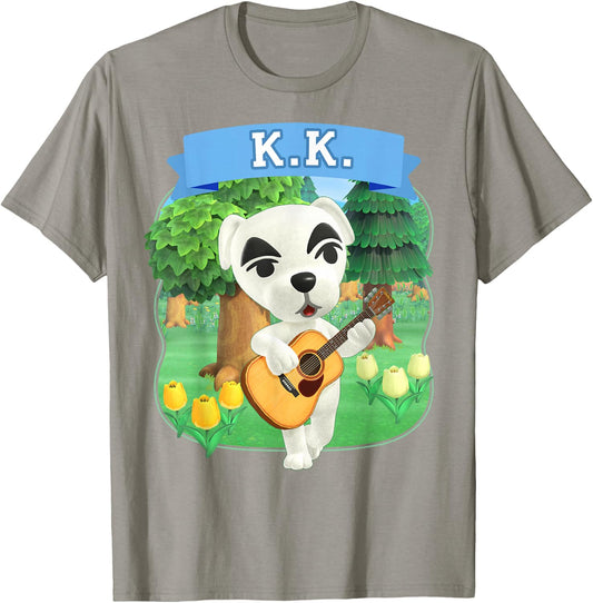 Animal Crossing: New Horizons K.K. Slider Orchard Music T-Shirt - T-Shirt | Sand