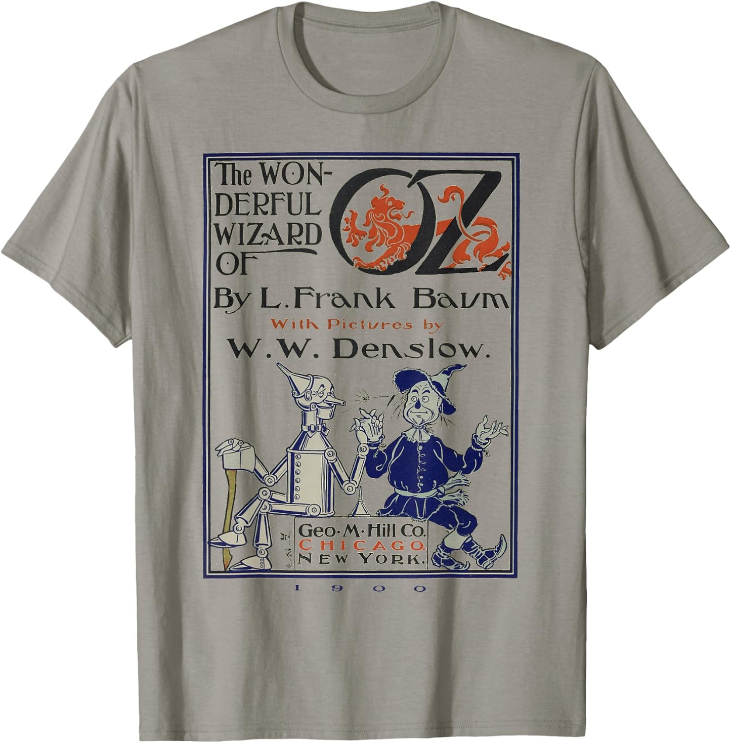 Wizard of OZ Gifts Tin Man Scarecrow Wizard of OZ Book T-Shirt - T-Shirt | Sand