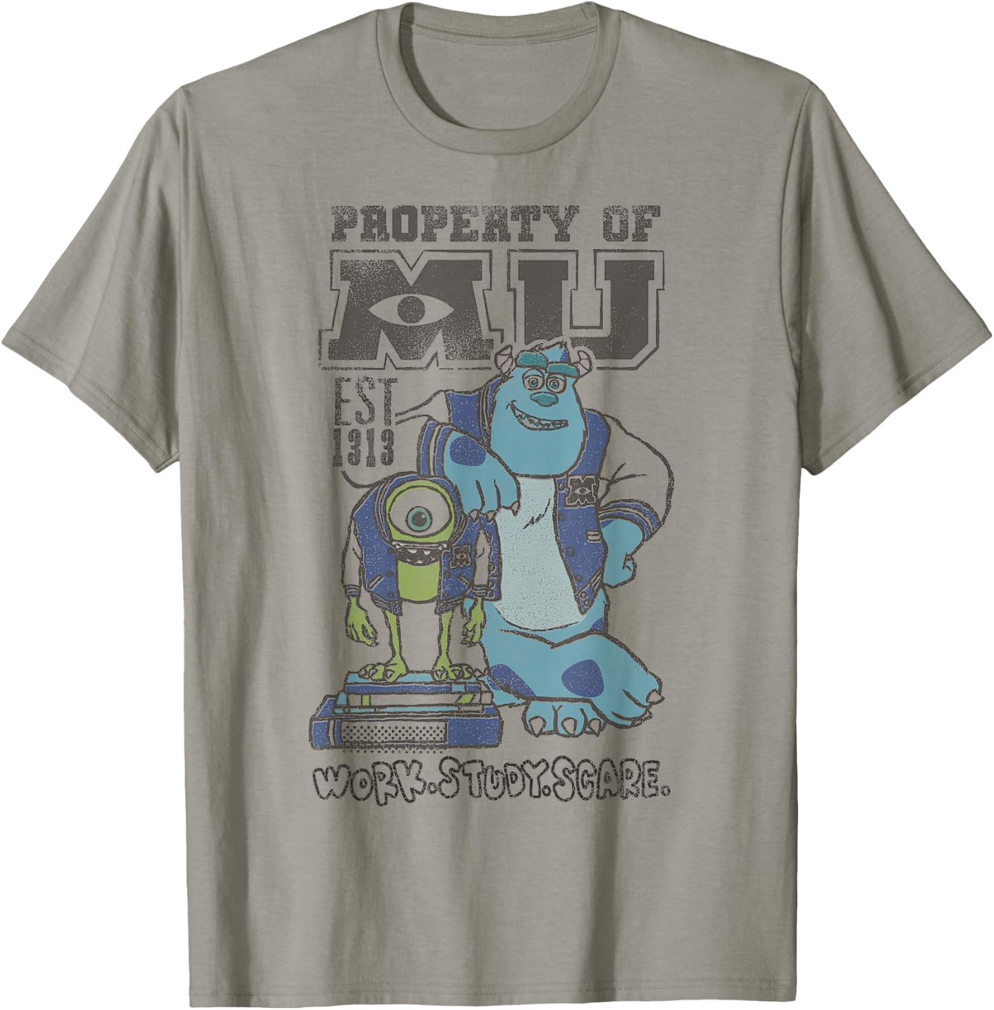 Disney Pixar Monsters University Work Study Scare T-Shirt - T-Shirt | Sand