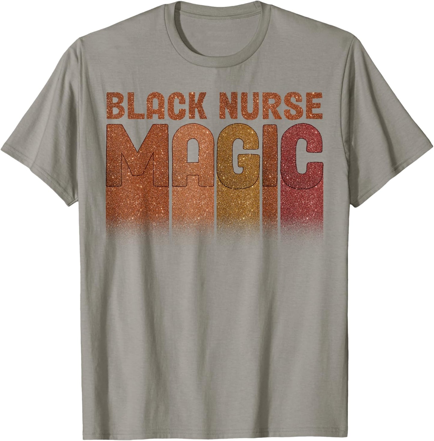 Nurse Life Melanin Queen Black Girl Magic History Month T-Shirt - T-Shirt | Sand