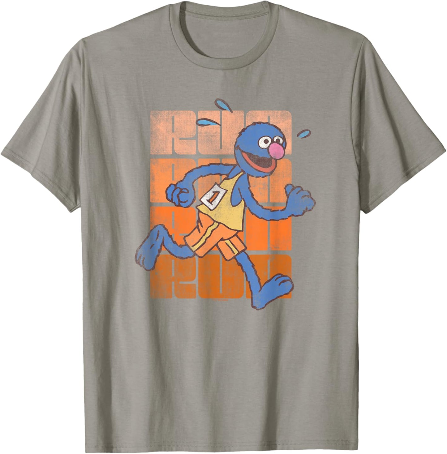 Sesame Street Run Run Grover T-Shirt - T-Shirt | Sand