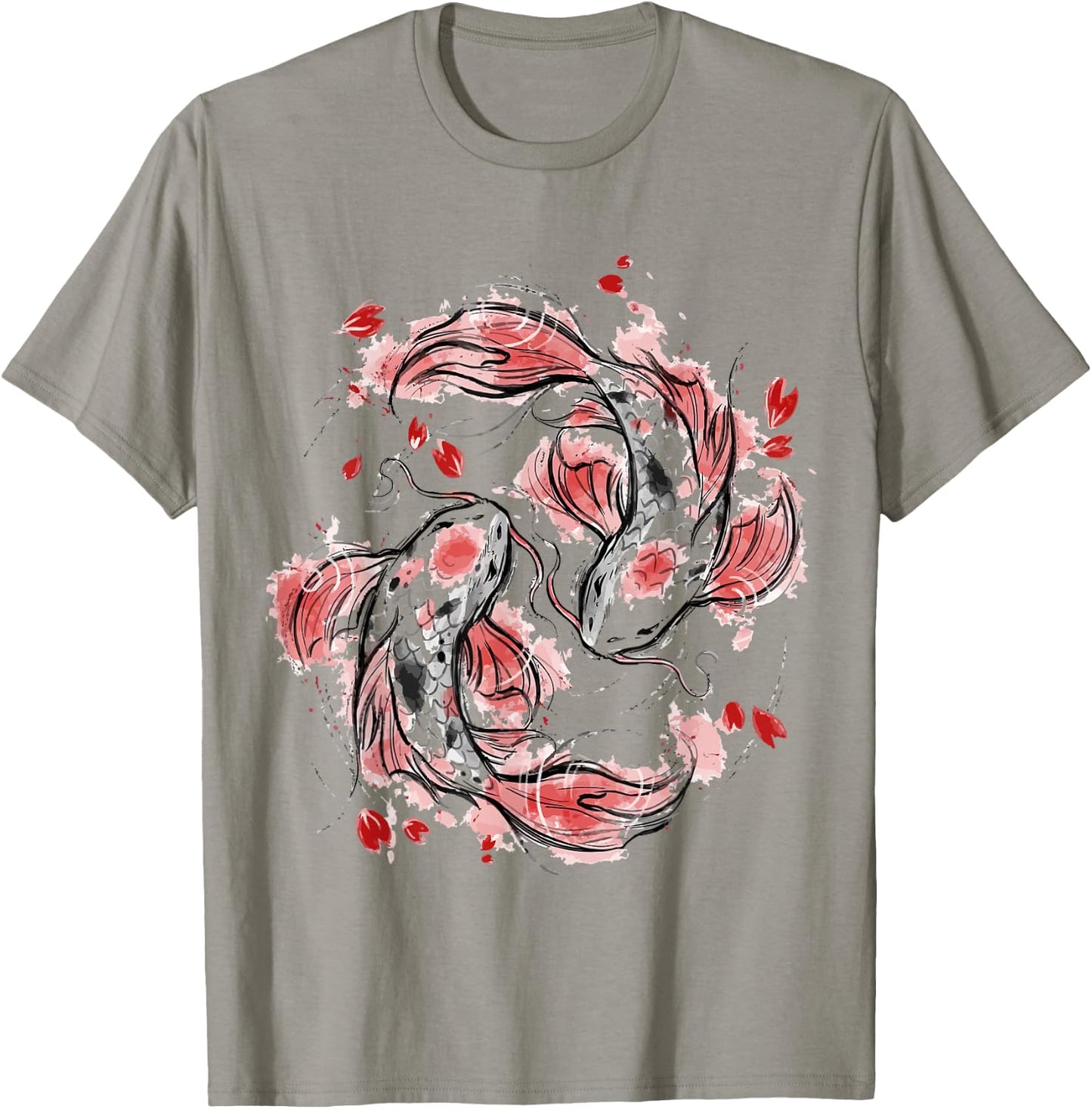 Japanese Asian Koi Fish Carp Nishikigoi Fish T-Shirt - T-Shirt | Sand