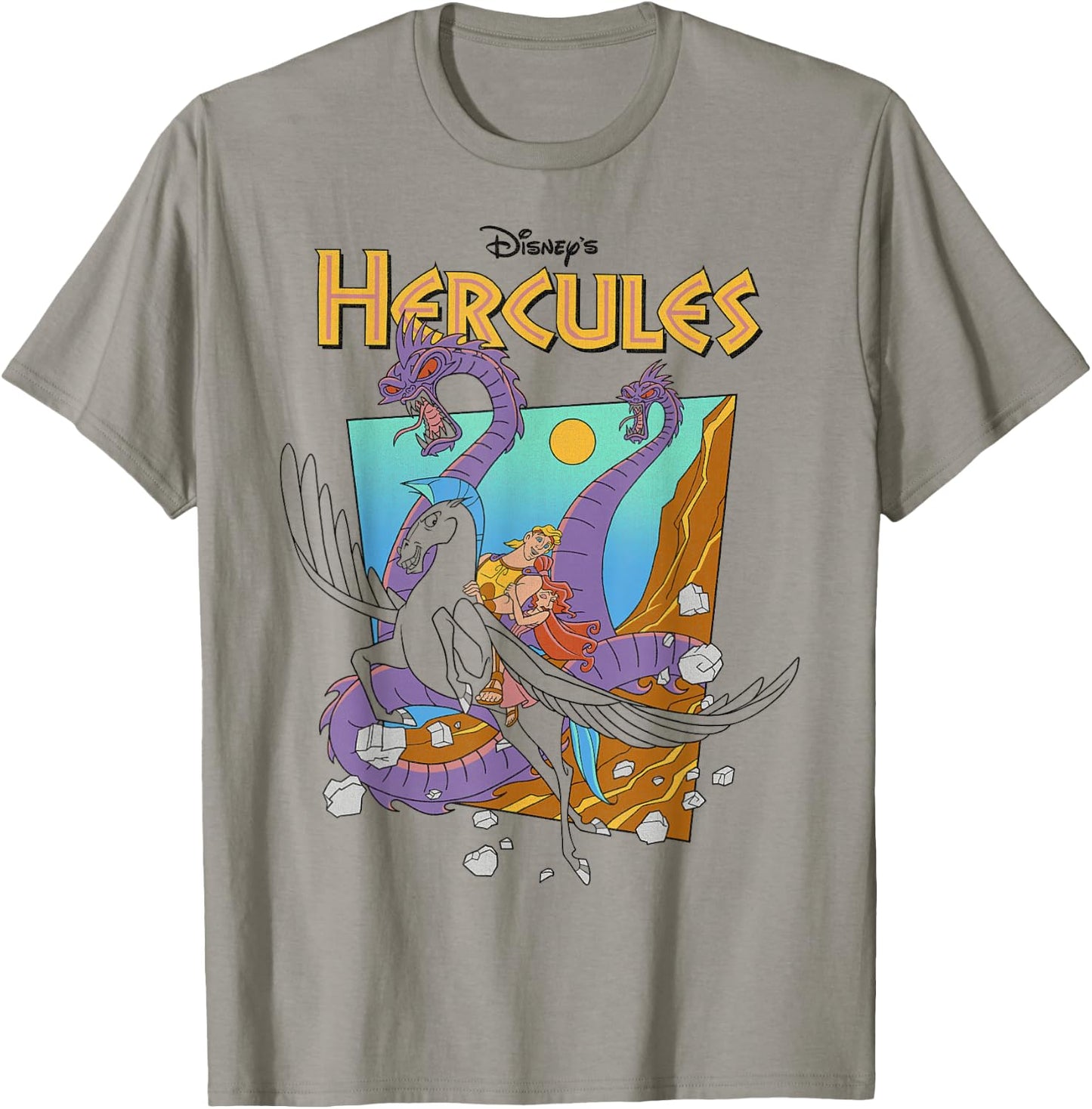 Disney Hercules Hydra Classic Movie Poster T-Shirt - T-Shirt | Sand