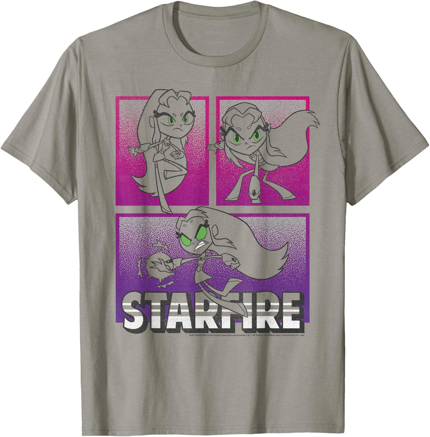 DC Comics Teen Titans Go! Starfire Action Panels T-Shirt - T-Shirt | Sand